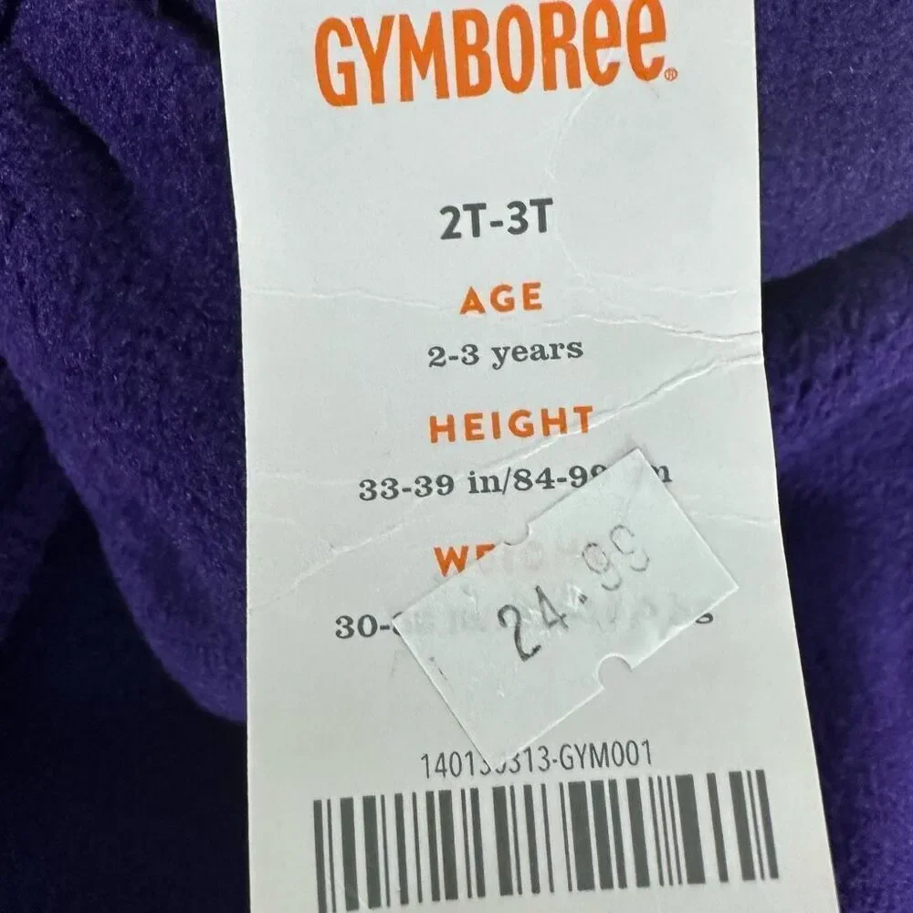 Gymboree Purple Bow Collar Coat 2T-3T